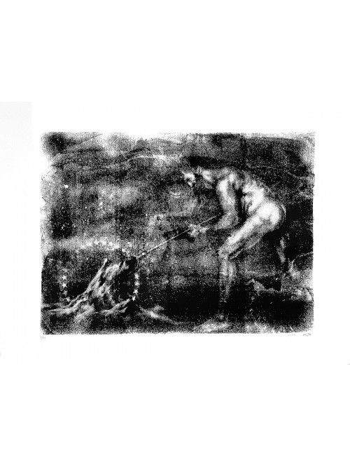 Sérigraphie sur papier - Expo RARA 4 - JEAN-LUC VERNA